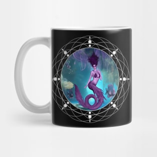 Wonderful mermaid in the deep ocean Mug